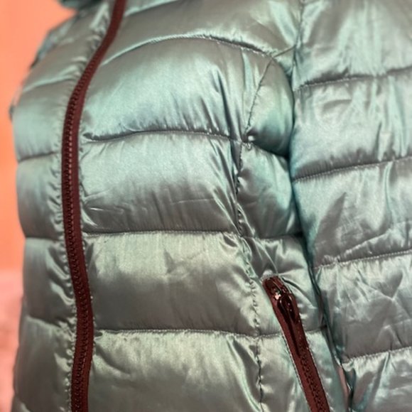 A.N.A Packable Teal Down Coat Sz S - Picture 6 of 10